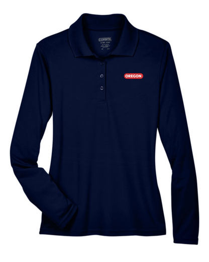 Ladies Long Sleeve Pique Performance polo