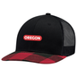 Two Tone Buffalo Plaid Trucker Cap