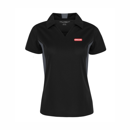 Ladies Wicking Colour Block Polo