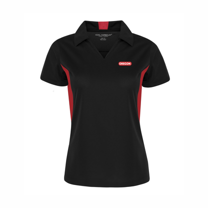 Ladies Wicking Colour Block Polo