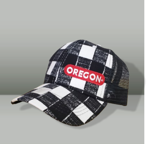 Structured Plaid Two Tone Trucker Cap