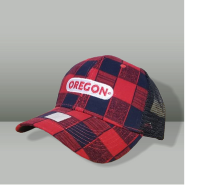 Structured Plaid Two Tone Trucker Cap
