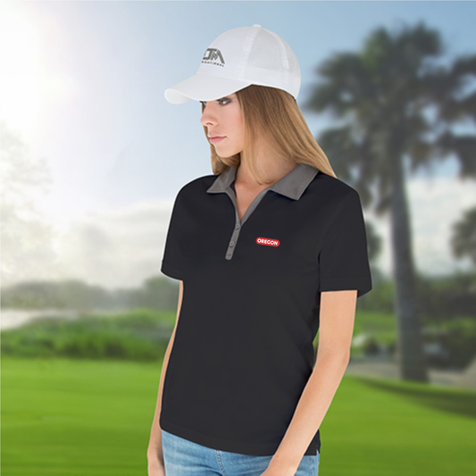 Ladies Lightweight wicking Two Tone Polo