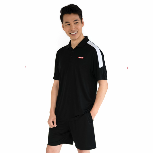 Men's Lightweight Colour Block Wicking Polo