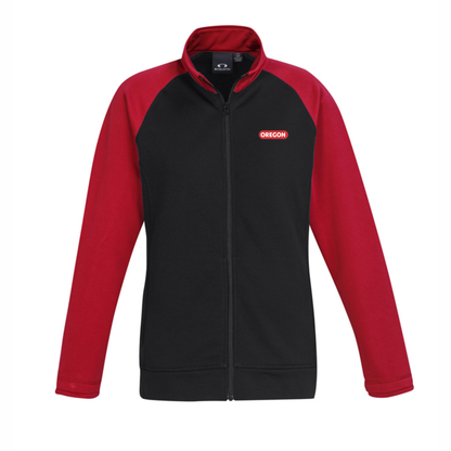 Ladies Two Tone Performance Full Zip Sweater