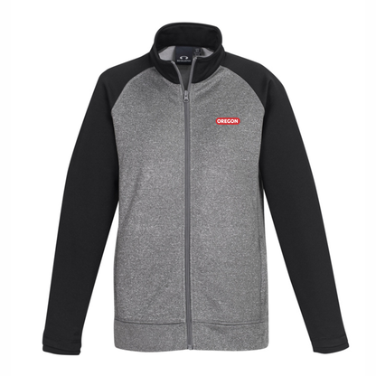 Ladies Two Tone Performance Full Zip Sweater