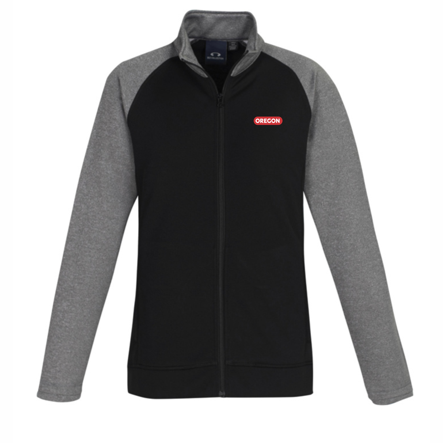 Ladies Two Tone Performance Full Zip Sweater