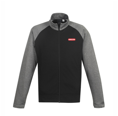 Men's Two Tone Performance Full Zip Sweater