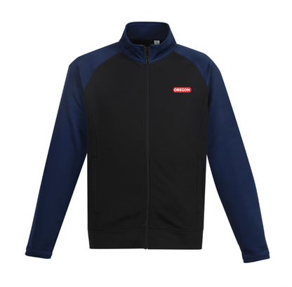 Men's Two Tone Performance Full Zip Sweater