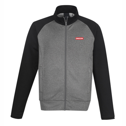 Men's Two Tone Performance Full Zip Sweater