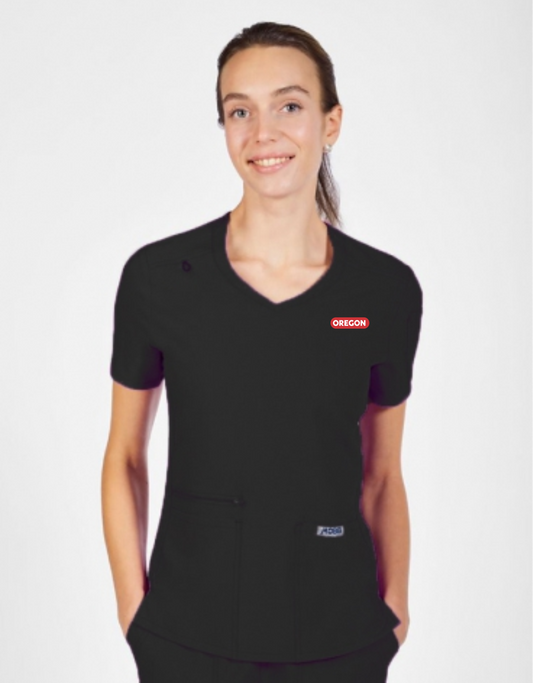Womens Four Way Flex Vneck Scrub Top