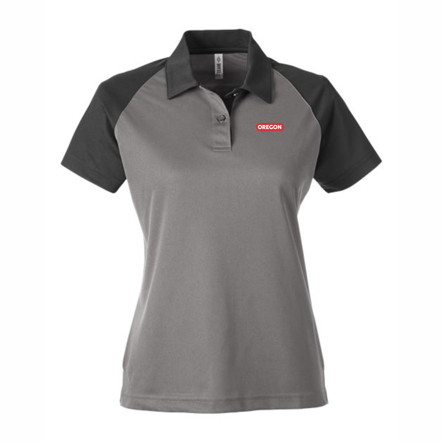 Ladies Two Tone Raglan Wicking Polo
