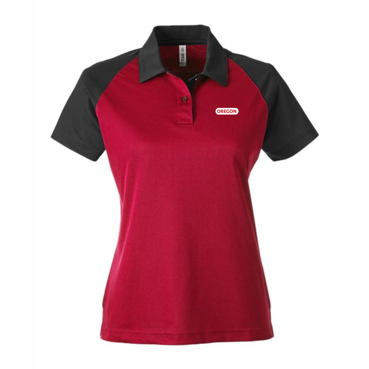 Ladies Two Tone Raglan Wicking Polo