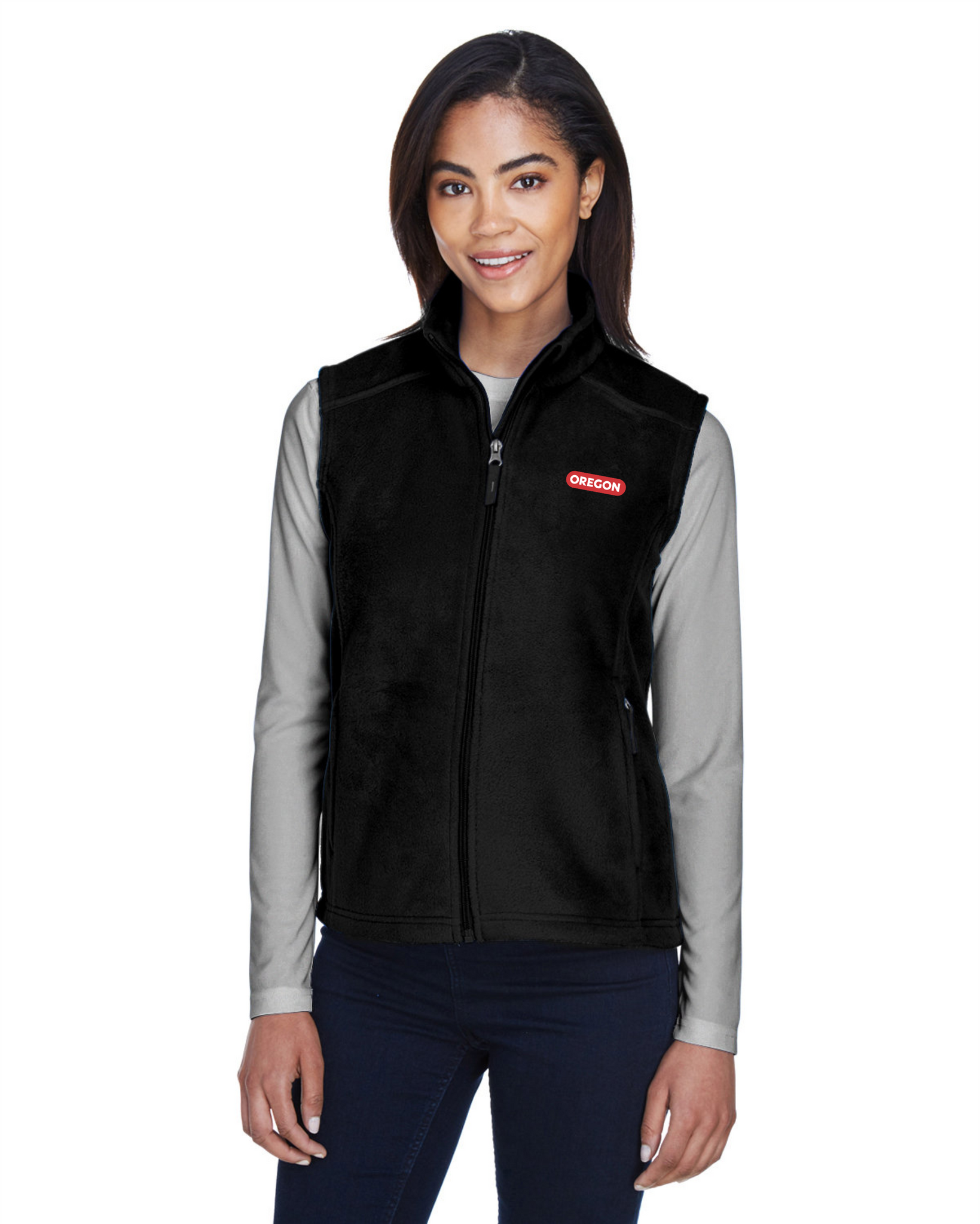 Ladies Full Zip Polar Fleece Vest – Oregon Clothing Program Website