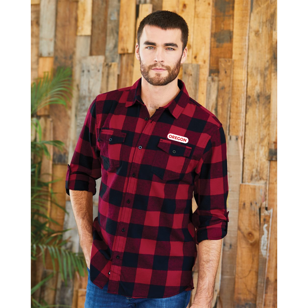 Men's Buffalo Plaid Long Sleeve Flannel Shirt