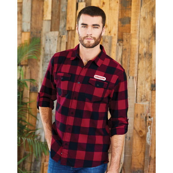 Men's Buffalo Plaid Long Sleeve Flannel Shirt