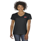 Ladies Cotton Relaxed Fit V-Neck T-Shirt