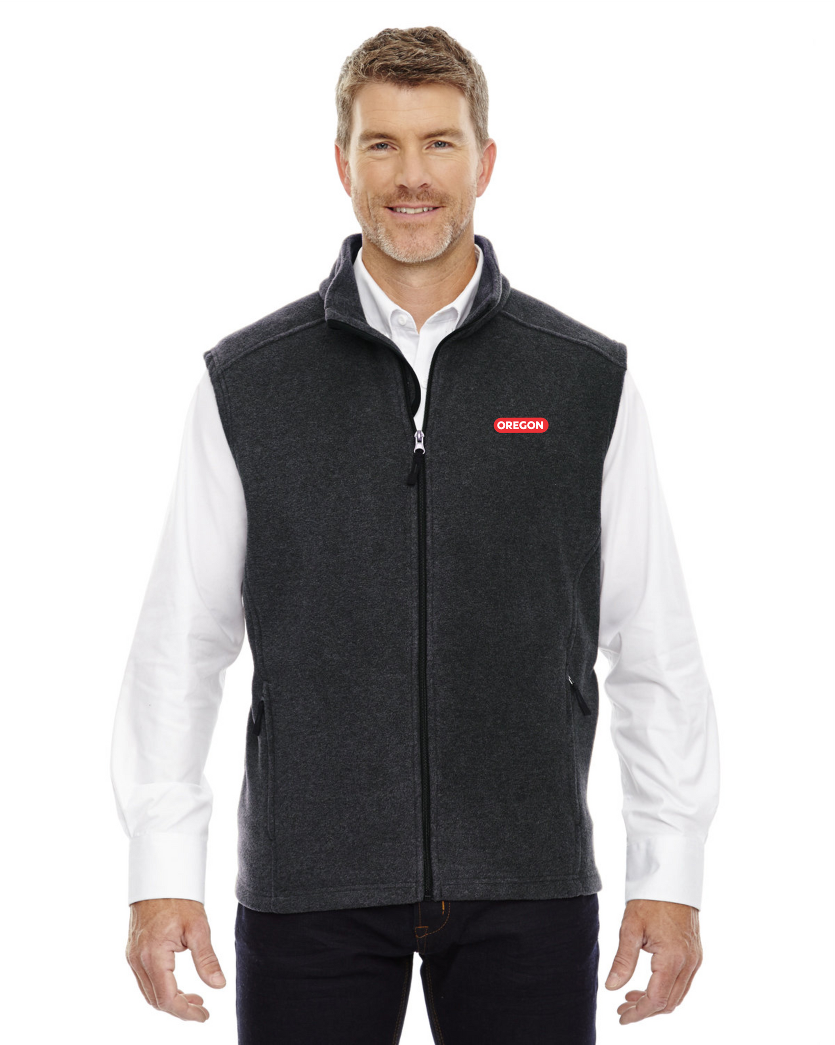 Essentials Men's Full-Zip Polar Fleece Vest (Available in Big & Tall)