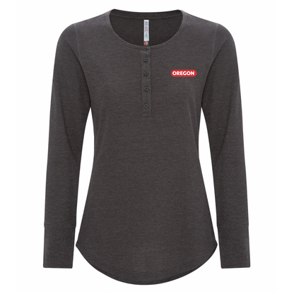 Ladies Long Sleeve Henley
