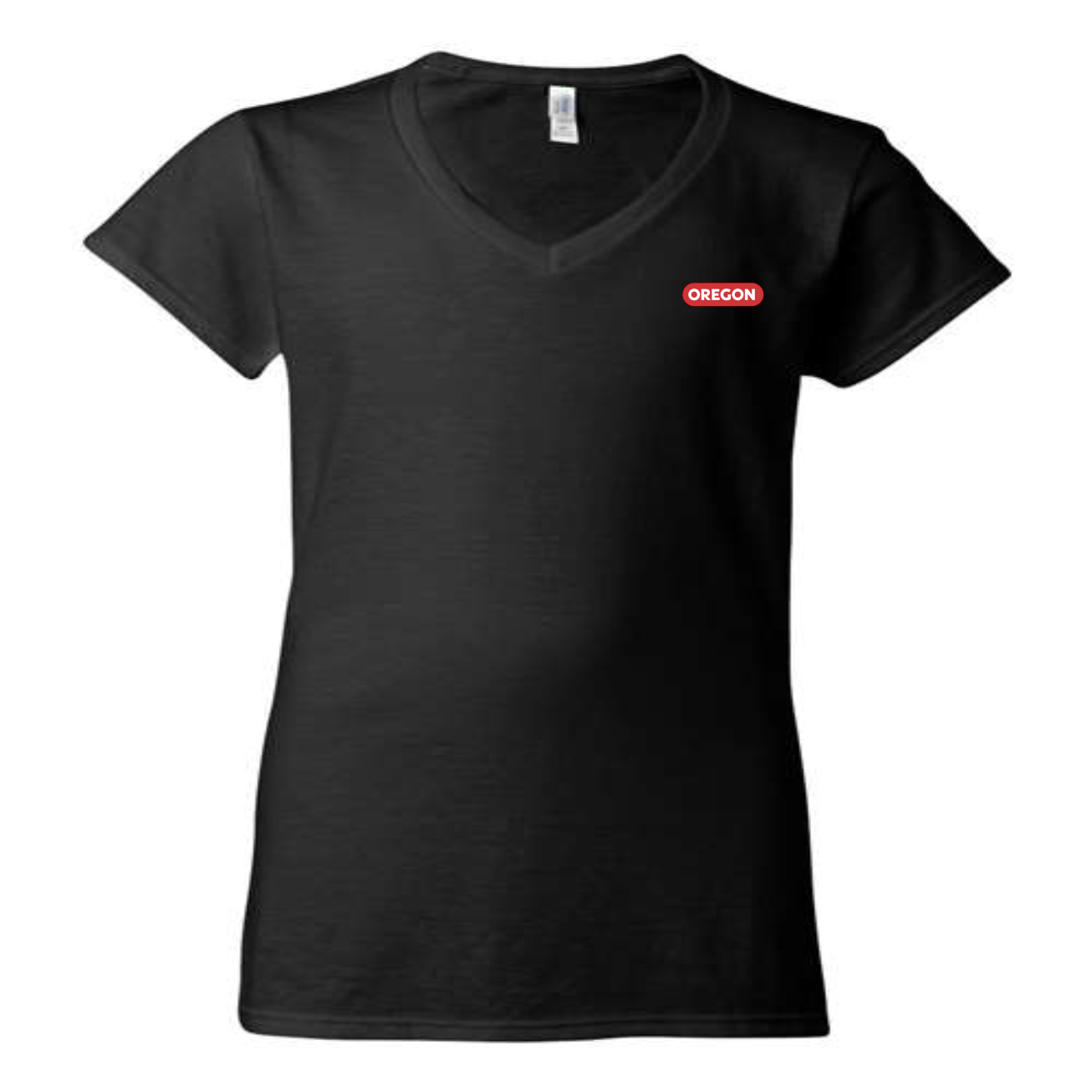 Ladies Cotton Fitted V-Neck T-shirt