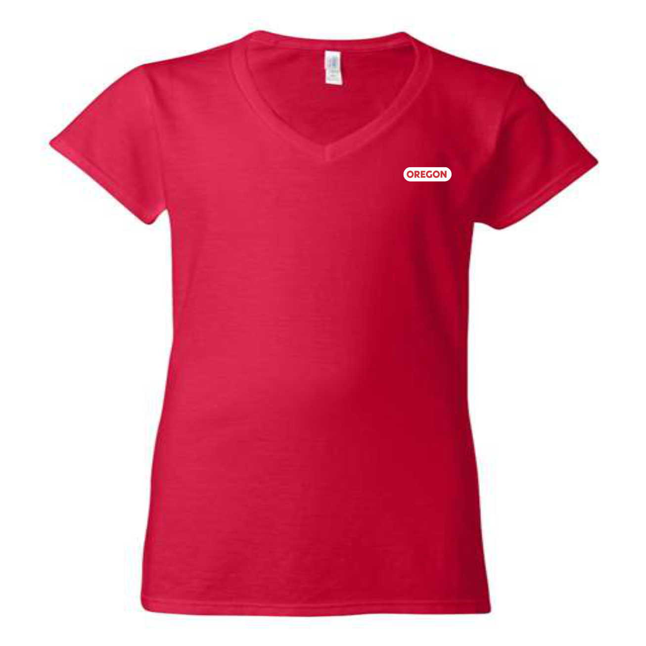 Ladies Cotton Fitted V-Neck T-shirt