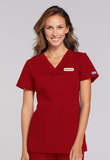 Ladies V-Neck Flex Panel Top